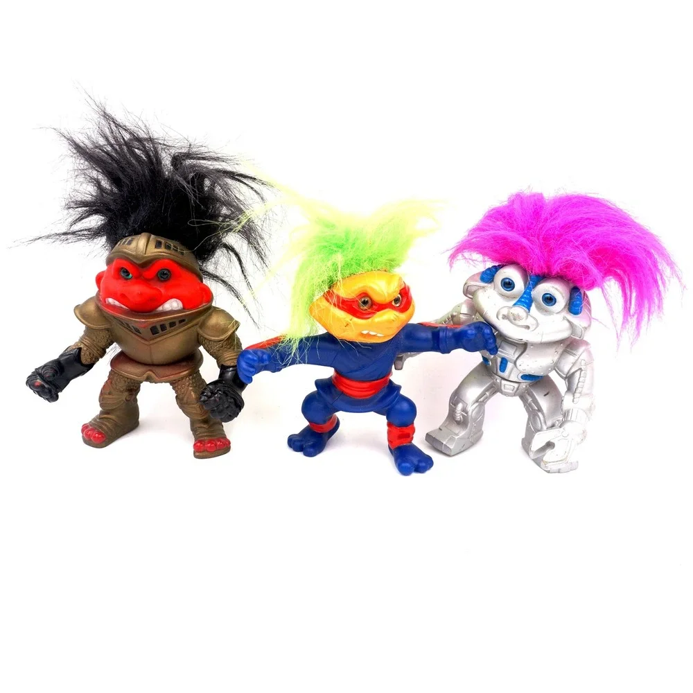 Vintage 1992 Battle Trolls Lot 13 Hasbro Trollminator Super Troll Sgt Cyborg - Picture 13 of 14